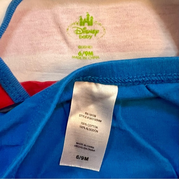 DISNEY Mickey "Catch Me If You Can!" Onsie Diaper Cover Size 6-9 Months Baby - Picture 3 of 3